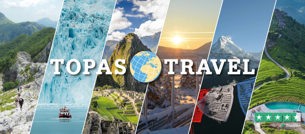 Topas Travel logo.